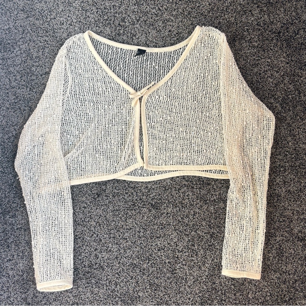 Elegant Cream Women's Cardigan